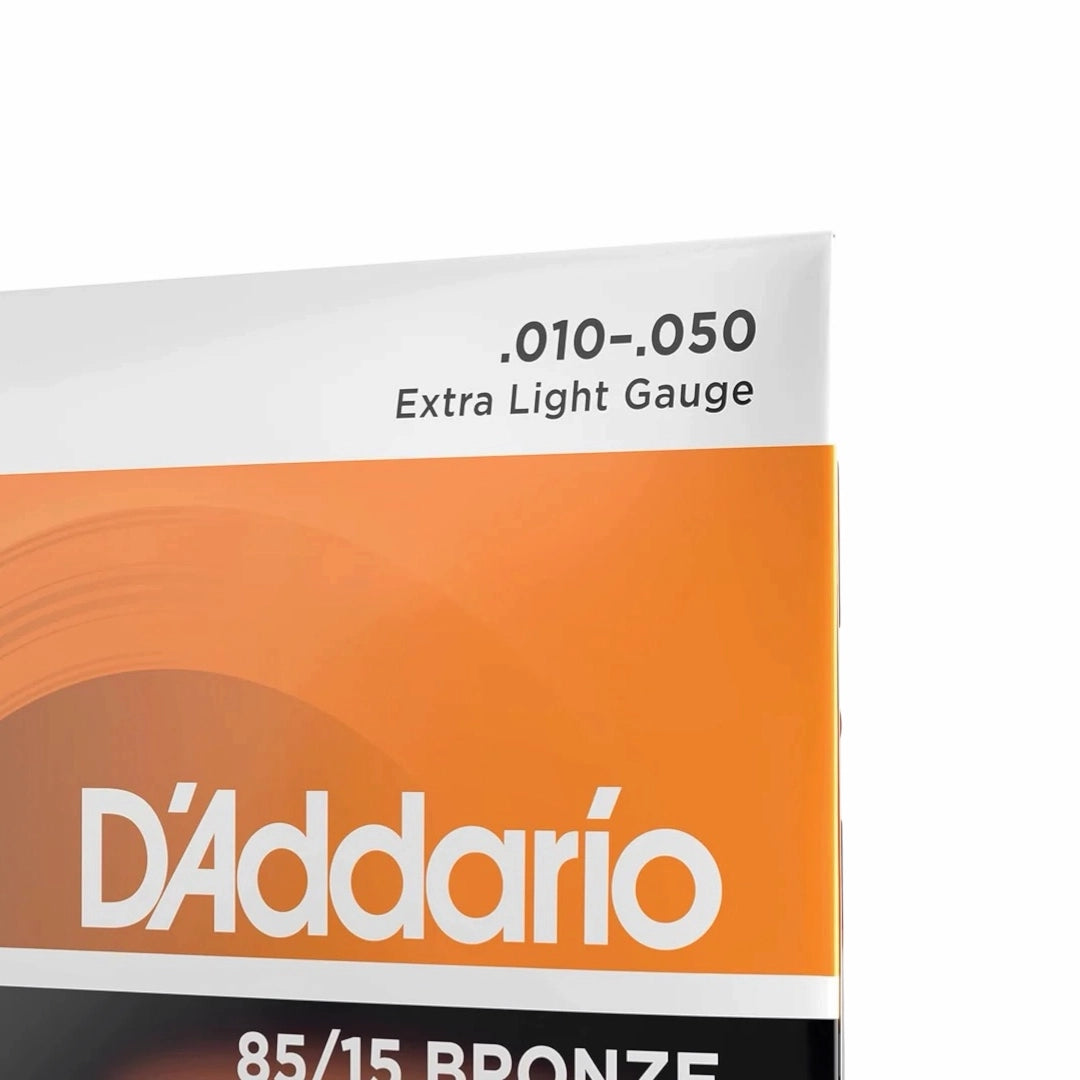 D’Addario EZ900 85/15 Bronze Extra Light Acoustic Guitar Strings - 10-50