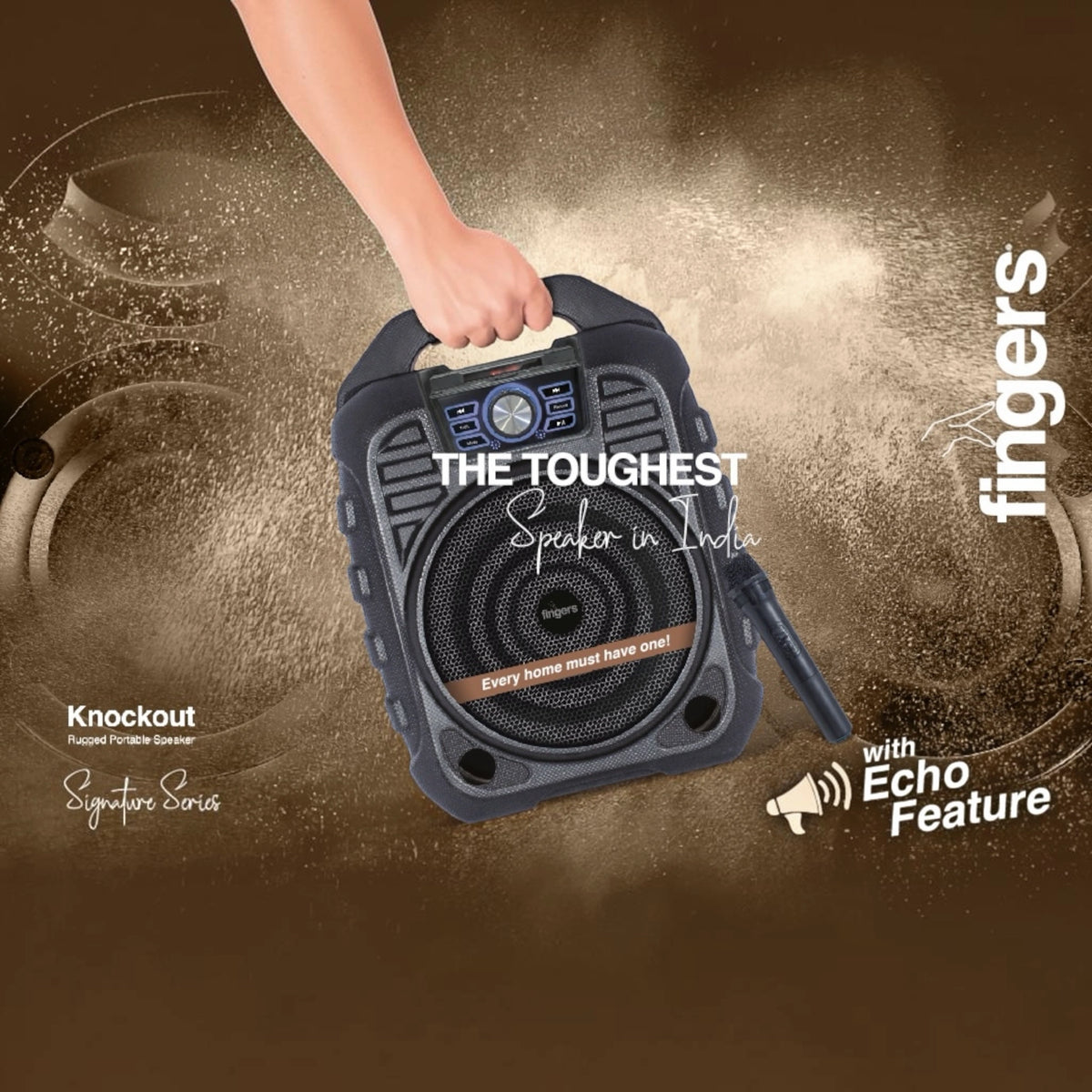 Fingers Knockout Portable Speaker