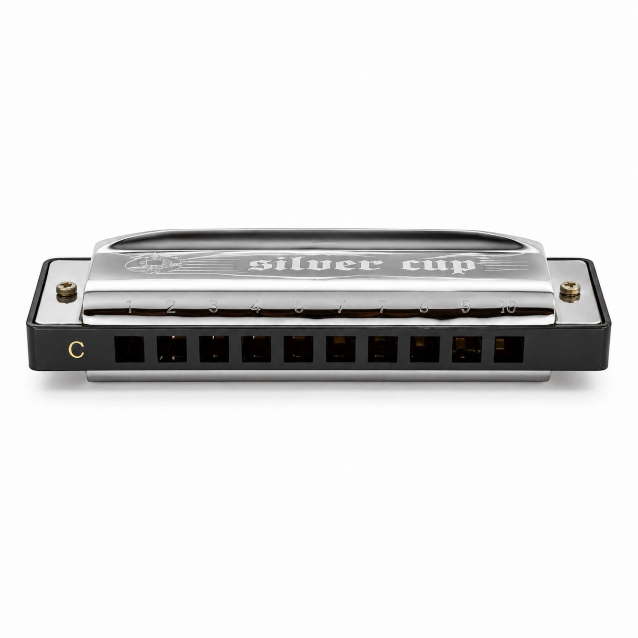 Golden Cup JH1020 10 Hole Black Case Harmonica