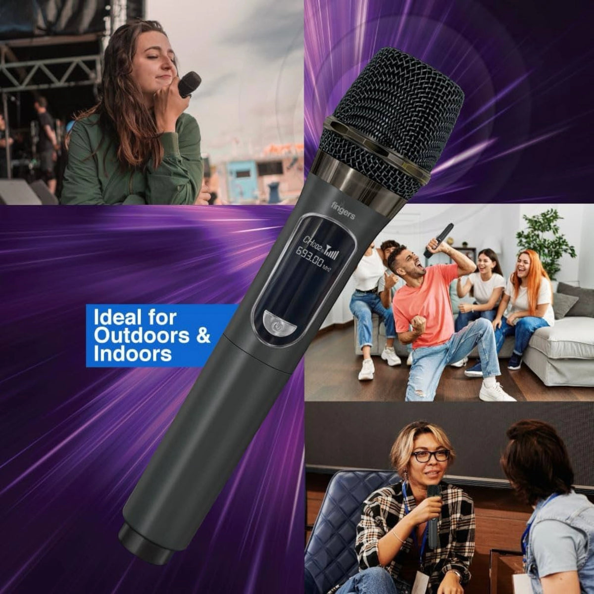 Fingers Freedom Mic-U105 Wireless Microphone