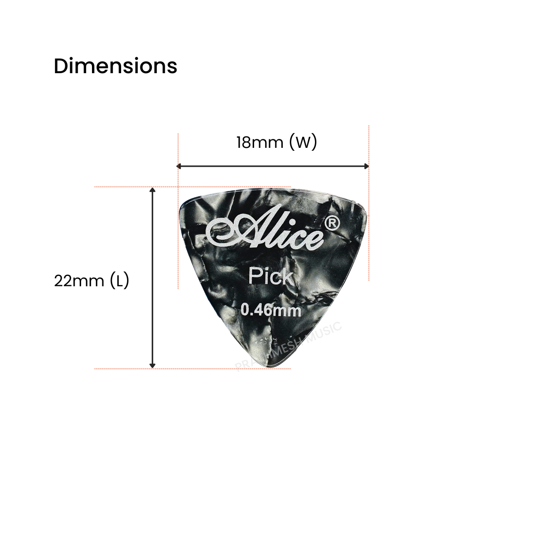 Alice AP-12ALT Guitar Pick – 0.46 mm (12 pcs)