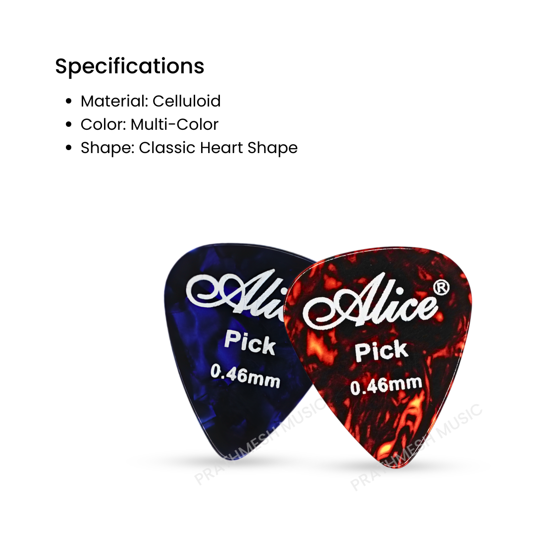 Alice APA-4 Celluloid Guitar Picks (4 pcs)