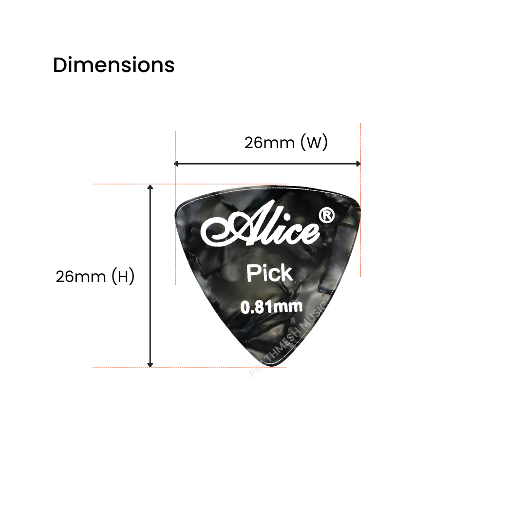 Alice AP-ALT-2 Celluloid Triangle Guitar Picks (2 pcs)