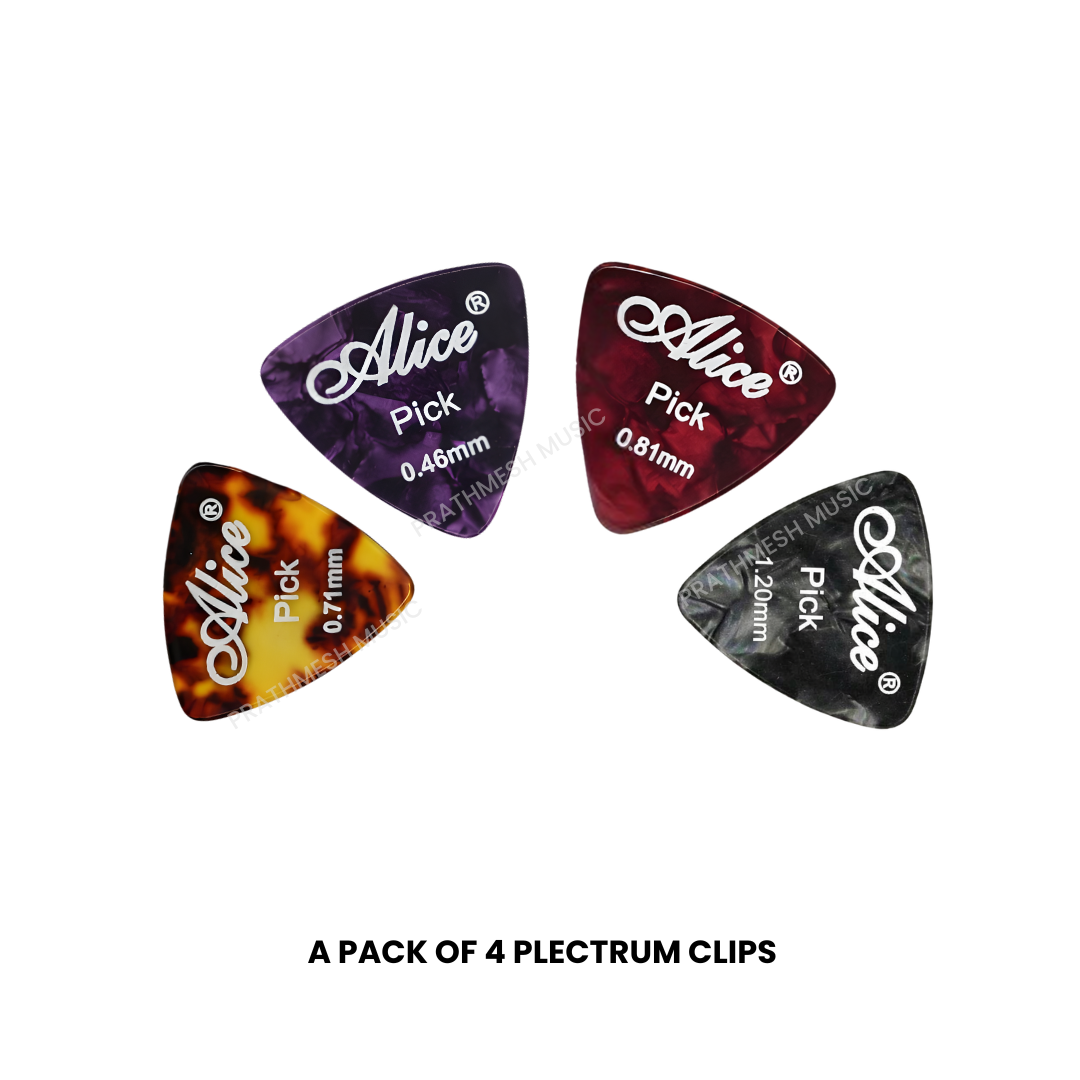 Alice AP-ALT-4 Celluloid Triangle Guitar Picks (4 pcs)
