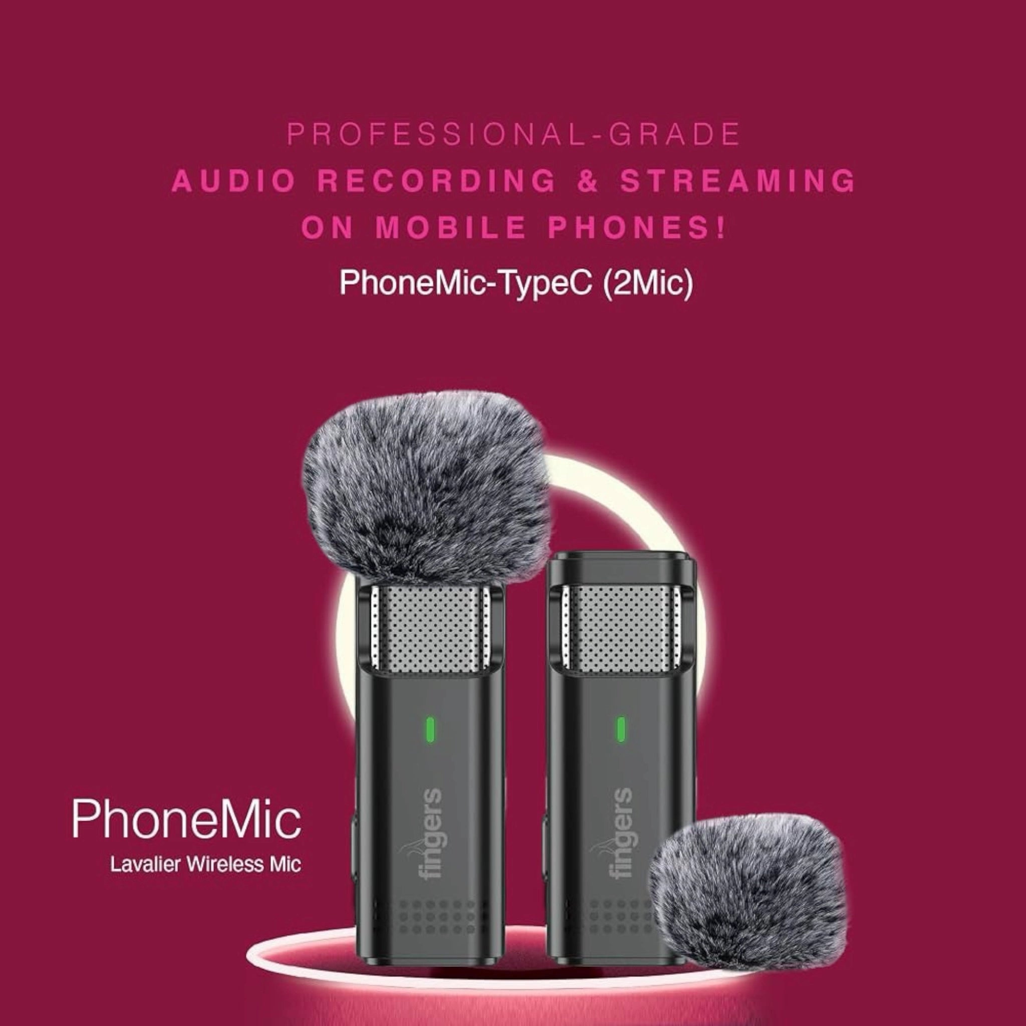 Fingers Duo Lightning Phone Microphone