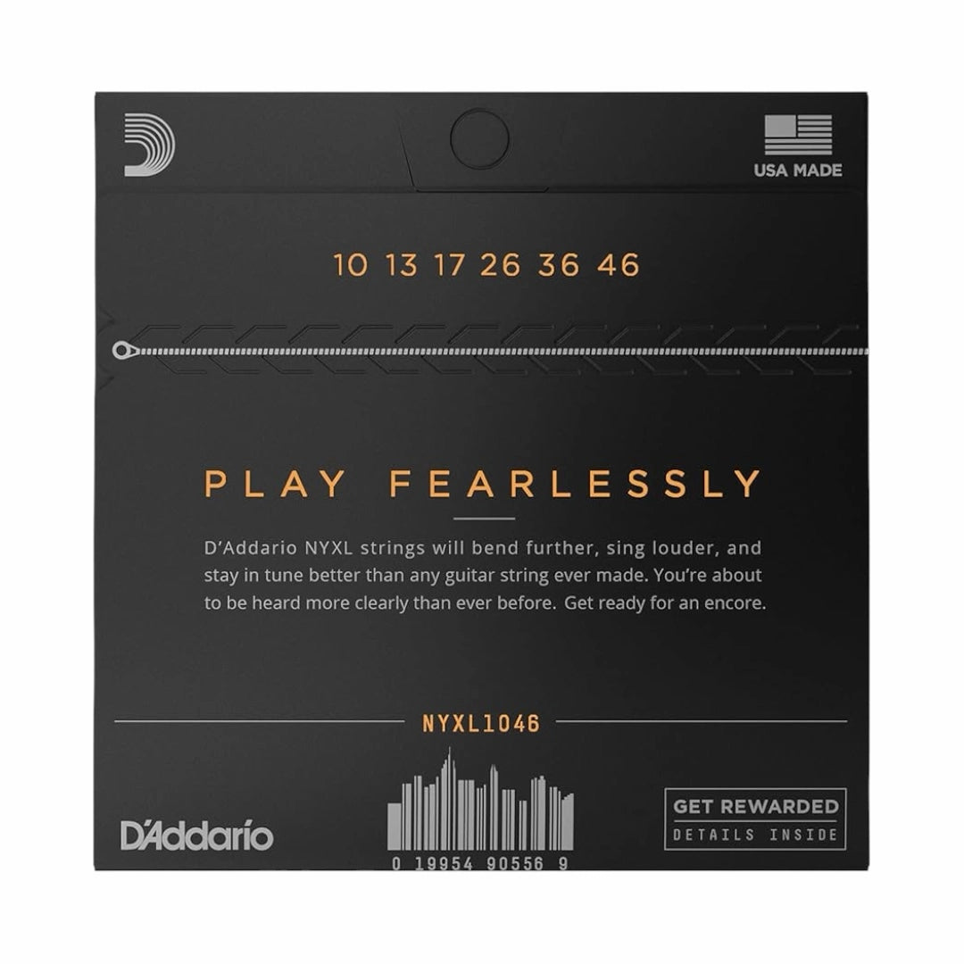 D’Addario NYXL1046 Nickel Wound Electric Guitar Strings - 10-46