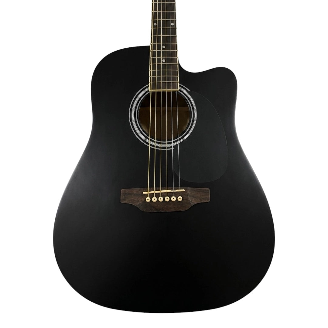 Amaze AW41C201-BK Acoustic Guitar - Black