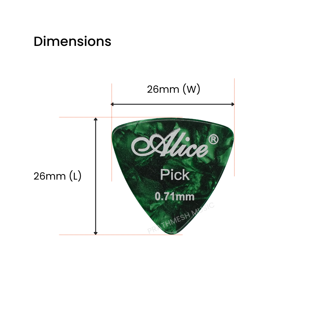 Alice AP-12ALT Guitar Picks – Mix (12 pcs)