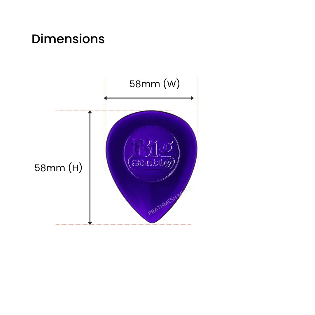 Dunlop Big Stubby Guitar Pick - Pack of 3