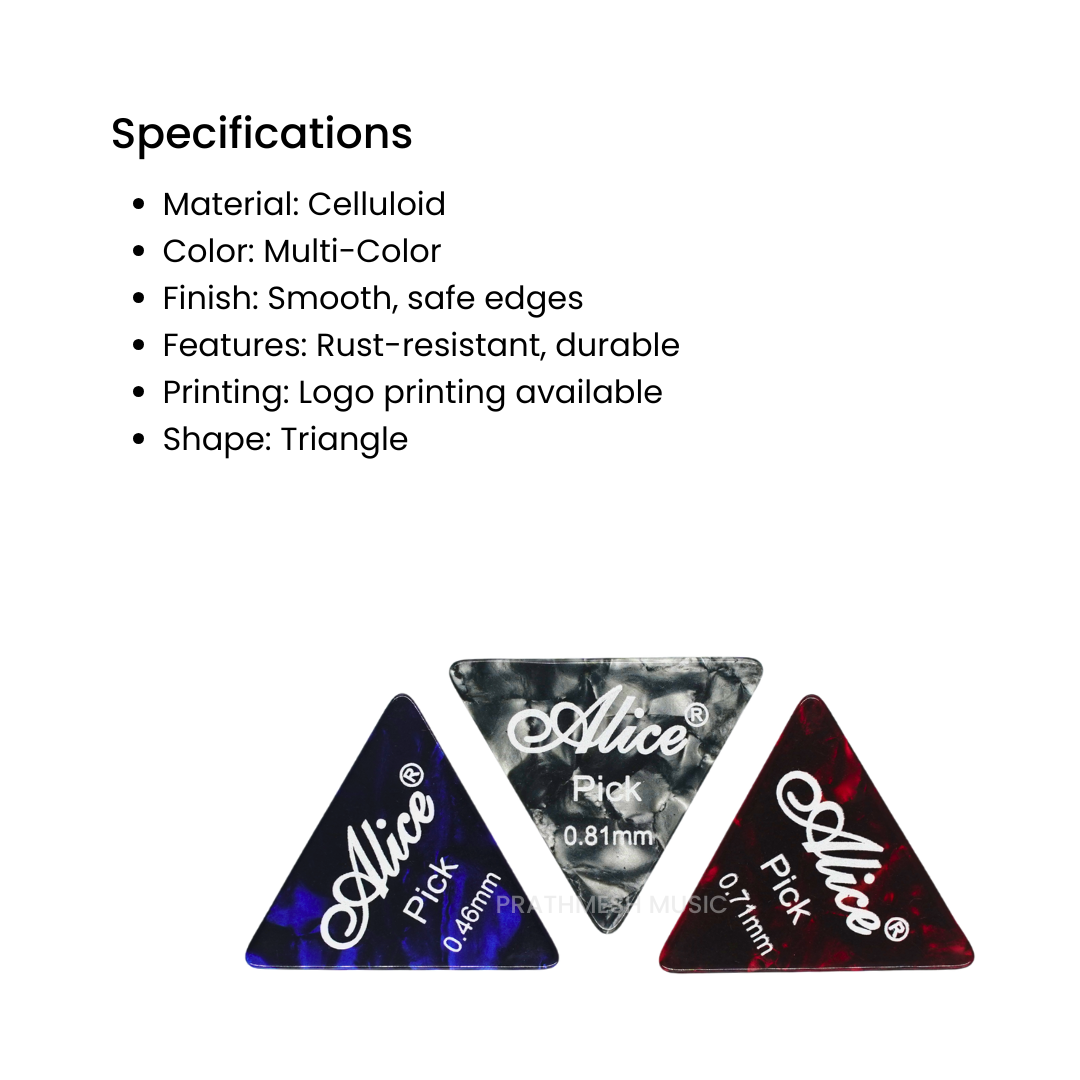 Alice AP-12L Guitar Picks – Mix (12 pcs)