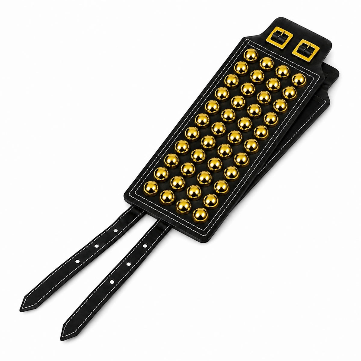 RG Leather 4-Line Ghungroo Pad - Black