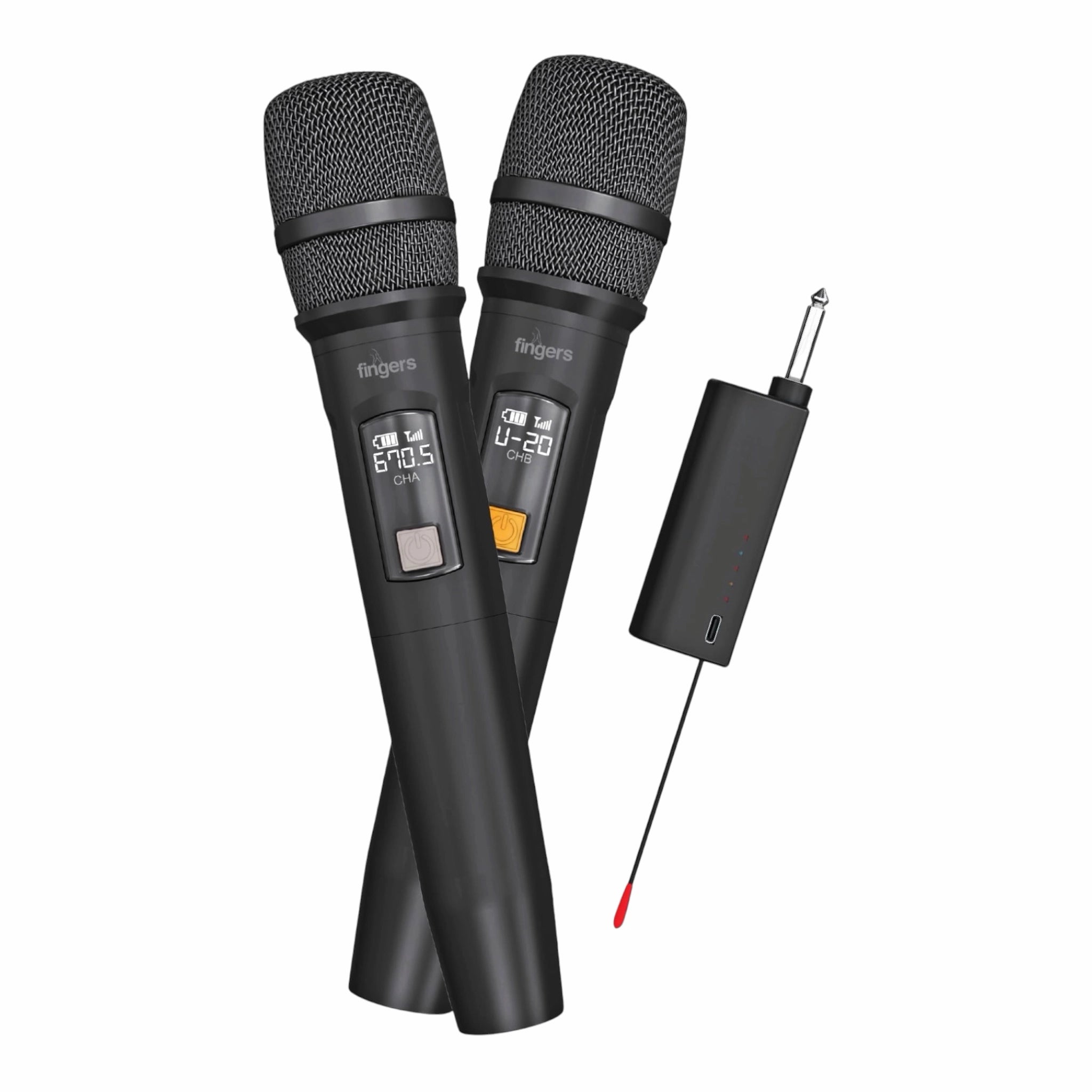 Fingers Freedom Mic-U221 2-in-1 Microphone - 2-Pack