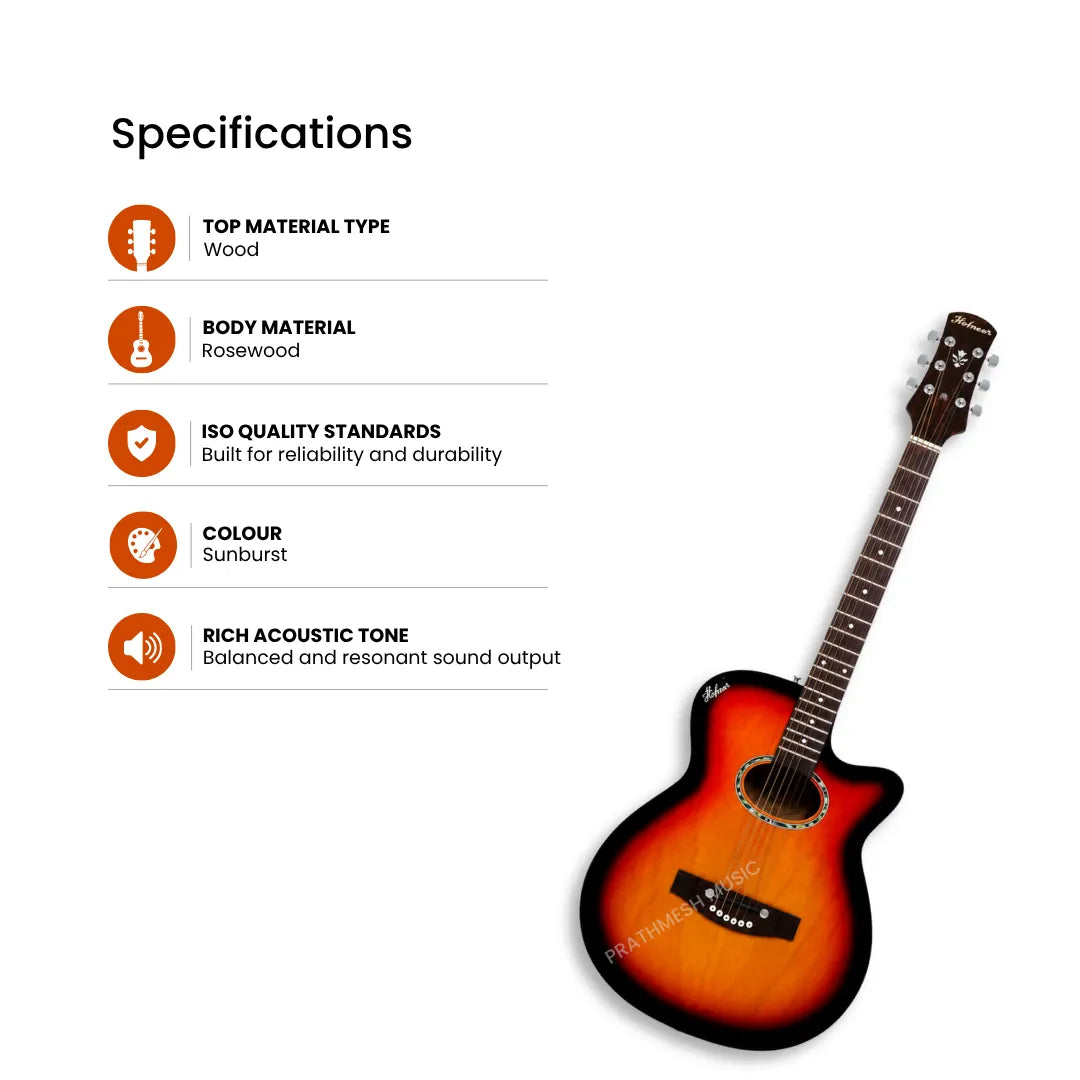 Hobmer 175-SB Export Electro-Acoustic Guitar - Sunburst