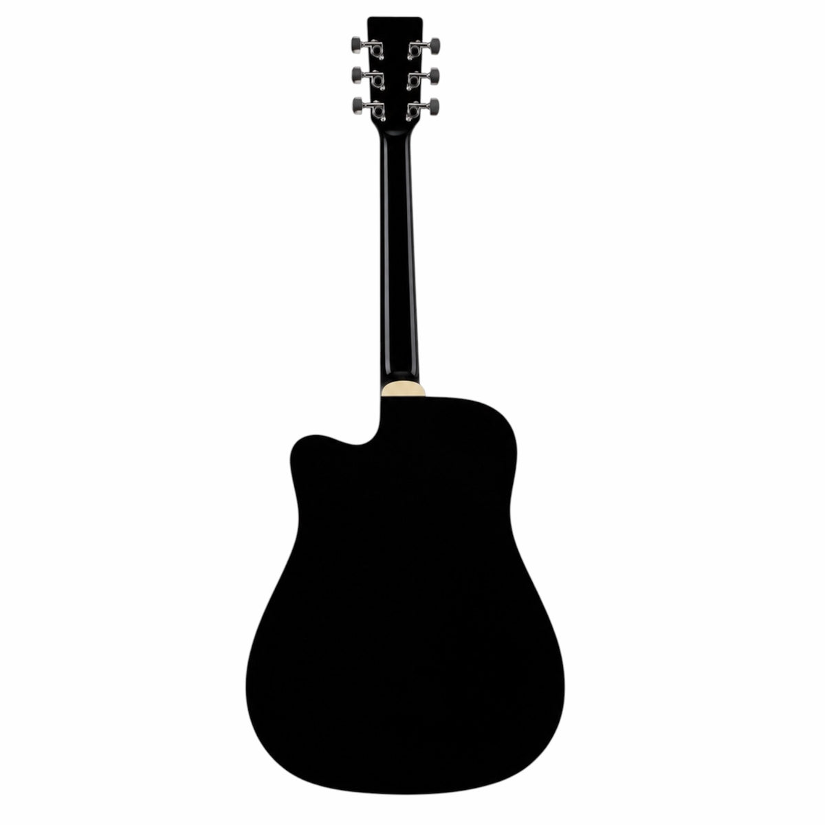 Pluto HW41CL-201-BK Cutaway Acoustic Guitar - Black