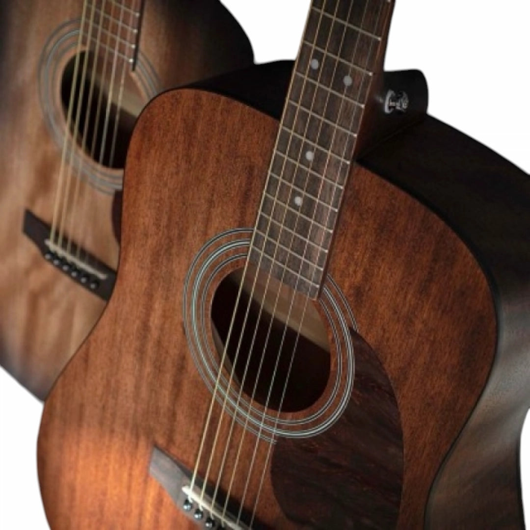 Cort AD300ME-OP Electro-Acoustic Guitar - Mahogany Open Pore