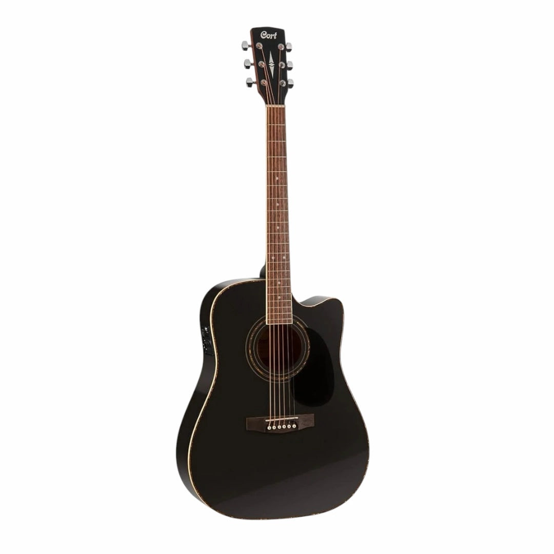 Cort AD880CE-BK Electro-Acoustic Guitar - Black