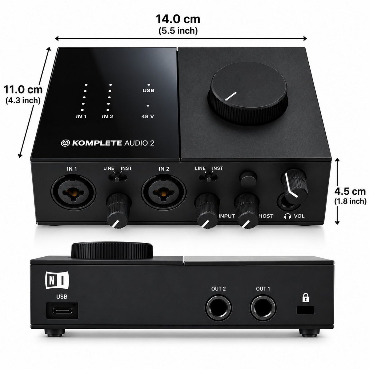 Native Instrument Komplete Audio 2 Audio Interface