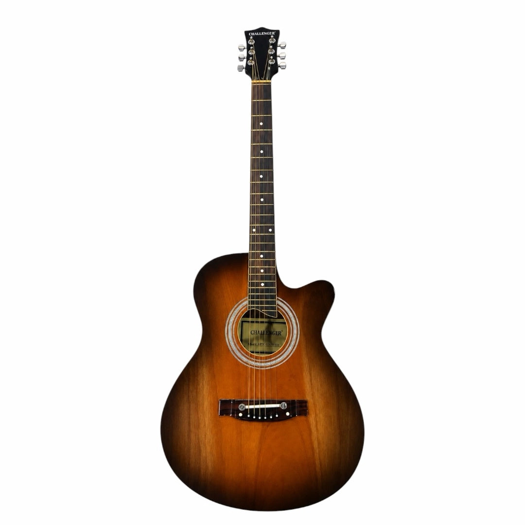 Challenger Apollo-39 Electro-Acoustic Guitar – Walnut Brown Gloss