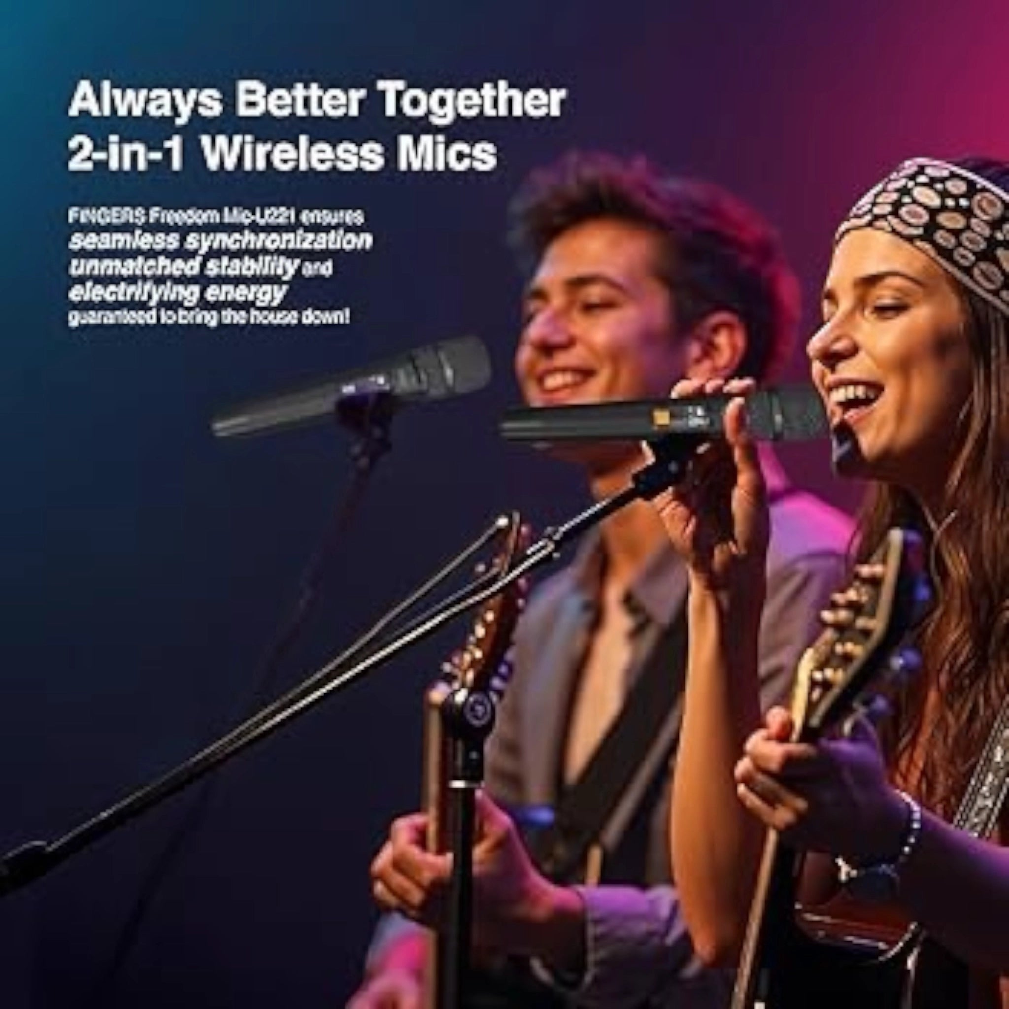Fingers Freedom Mic-U221 2-in-1 Microphone - 2-Pack