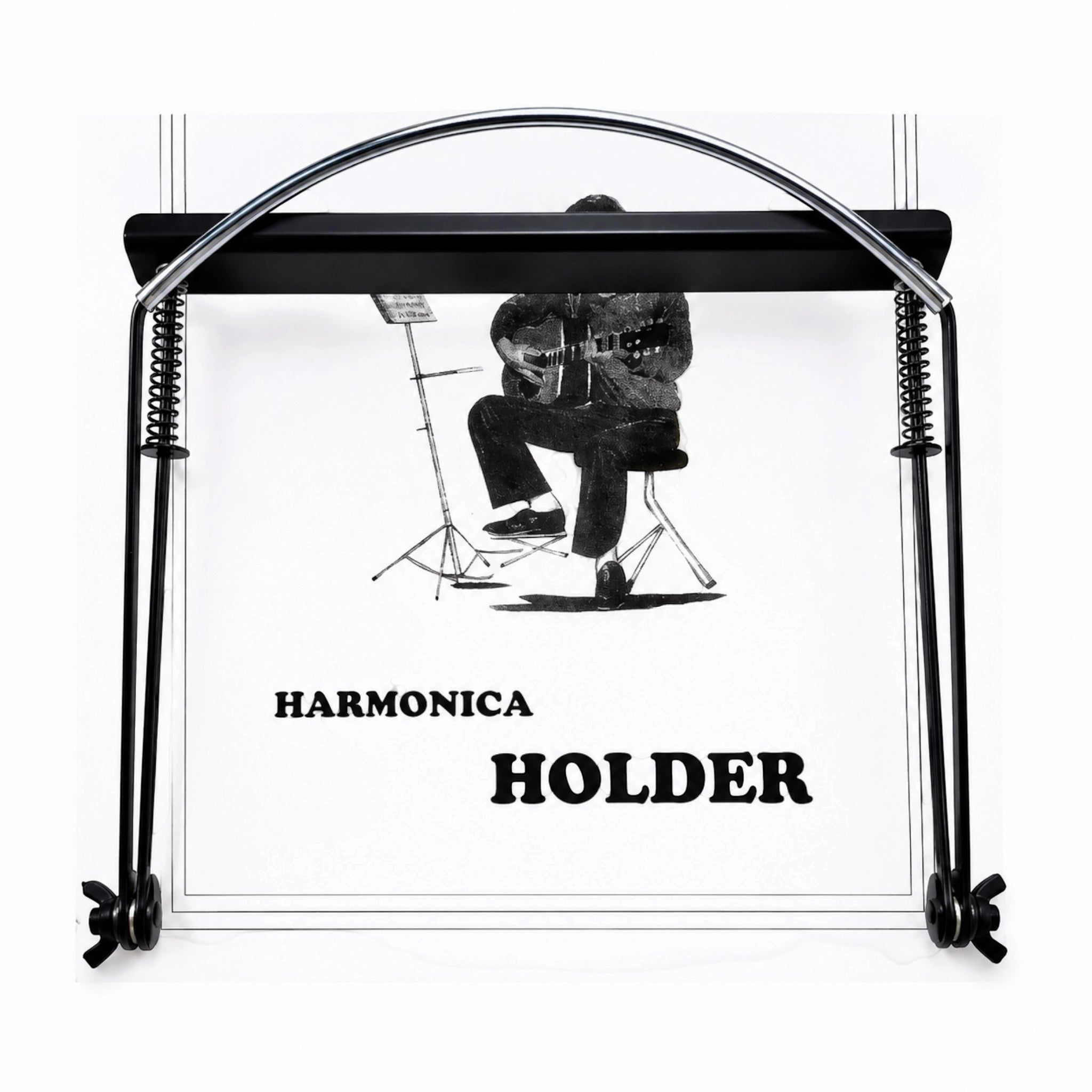 Dadi HH001 Adjustable Harmonica Holder - Black