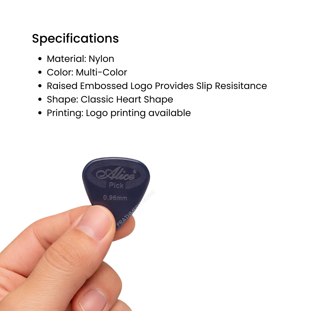 Alice AP-12G Nylon Guitar Picks – 0.96 mm (12 pcs)