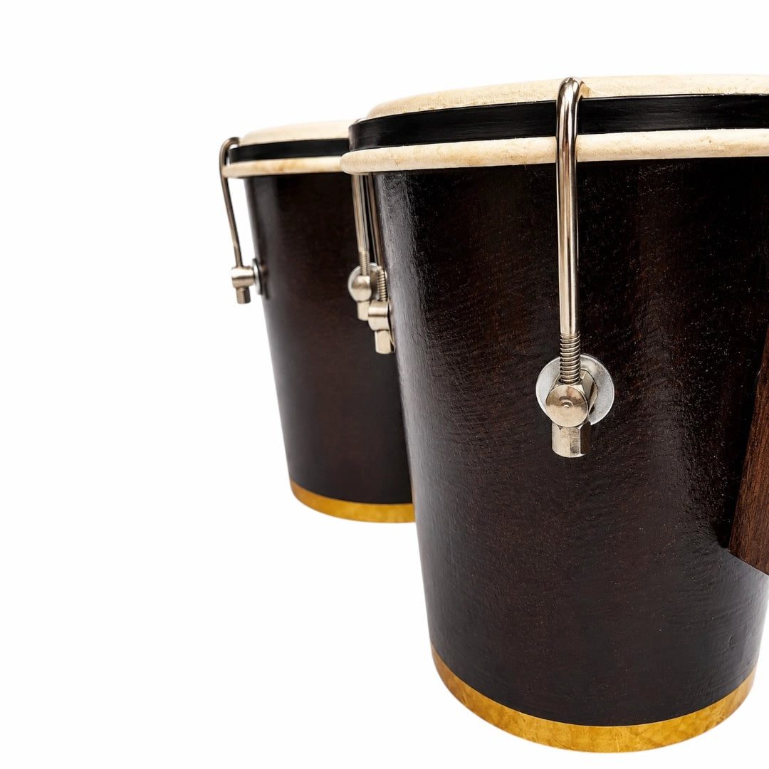 YS Wooden Triple Bongo w/ Stand - 3 Pc