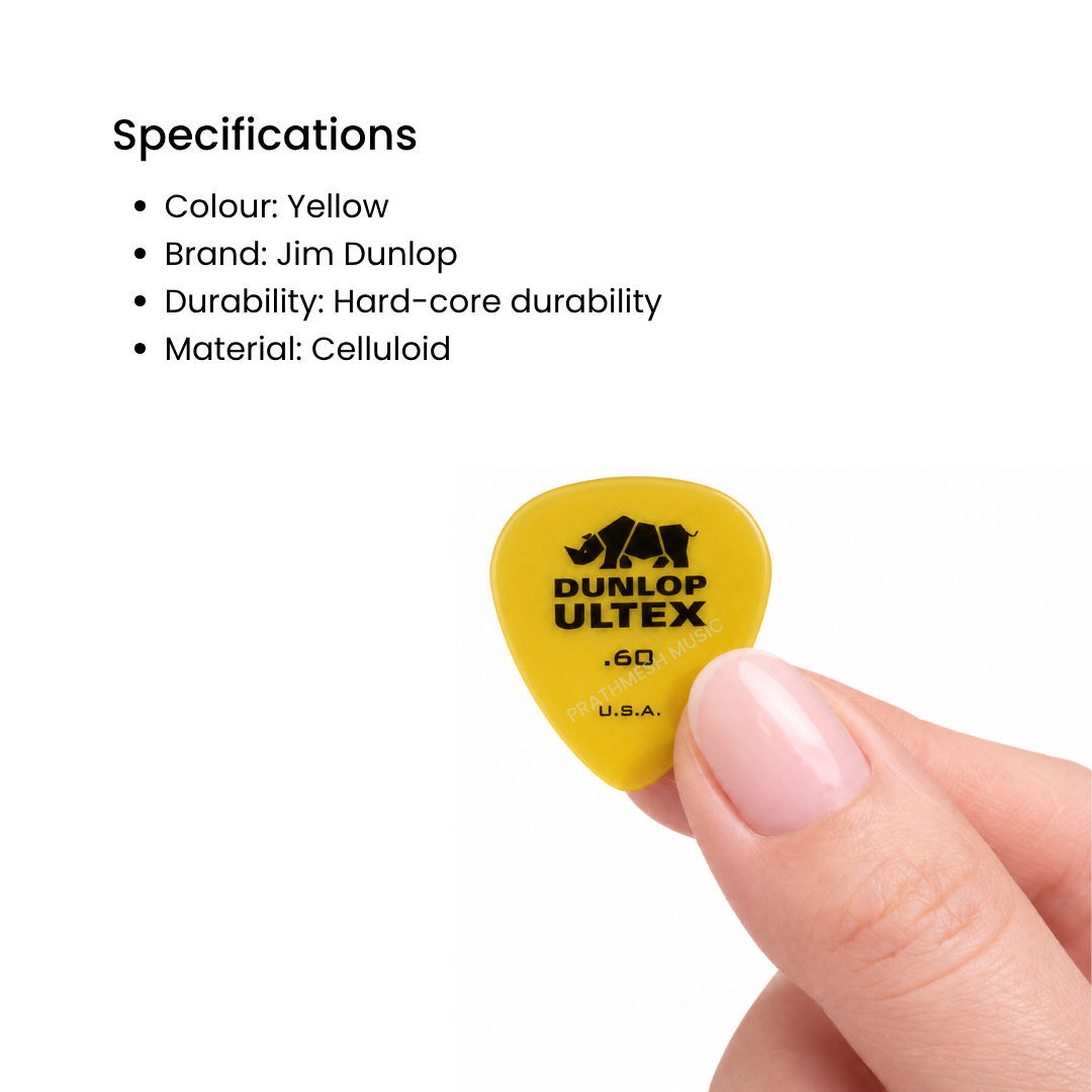 Dunlop Ultex Standard Guitar Pick - Pack of 5