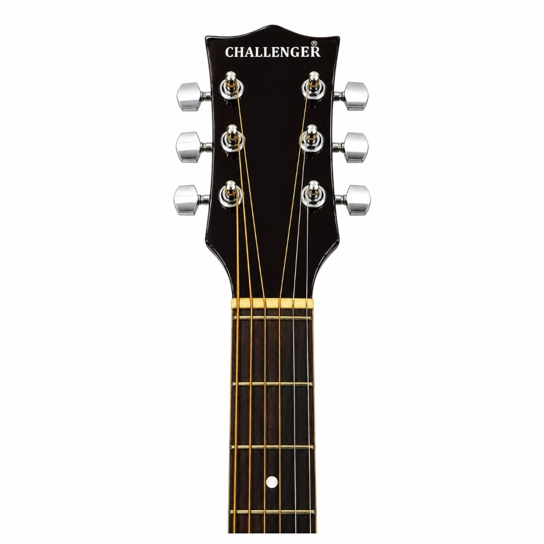 Challenger Apollo-39 Electro-Acoustic Guitar – Walnut Brown Gloss