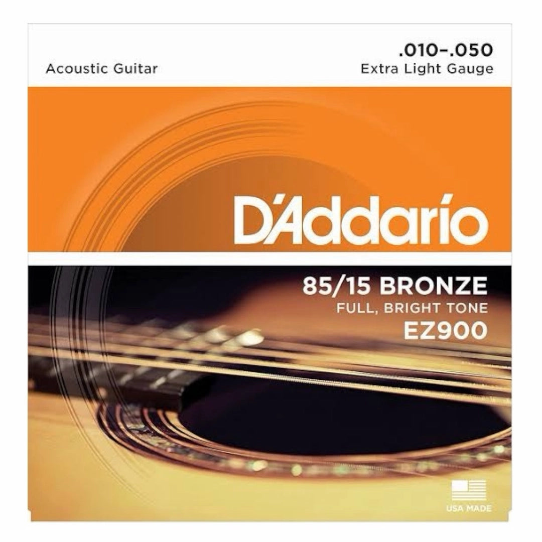 D’Addario EZ900 85/15 Bronze Extra Light Acoustic Guitar Strings - 10-50