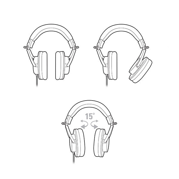 Audio-Technica ATH-M20X Professional Studio Monitor Headphones