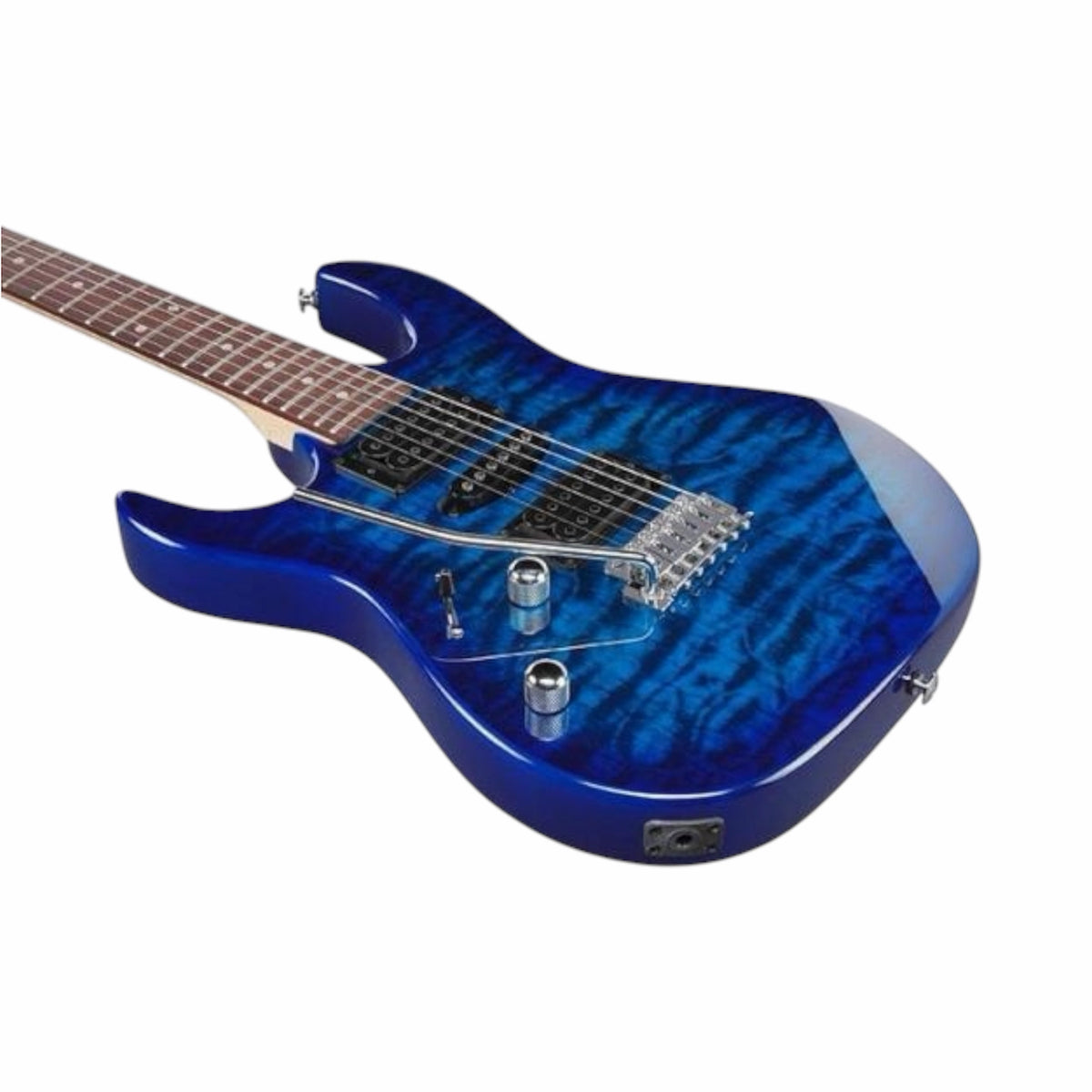 Ibanez GRX70QAL-TBB Gio Left-Handed Electric Guitar - Transparent Blue Burst
