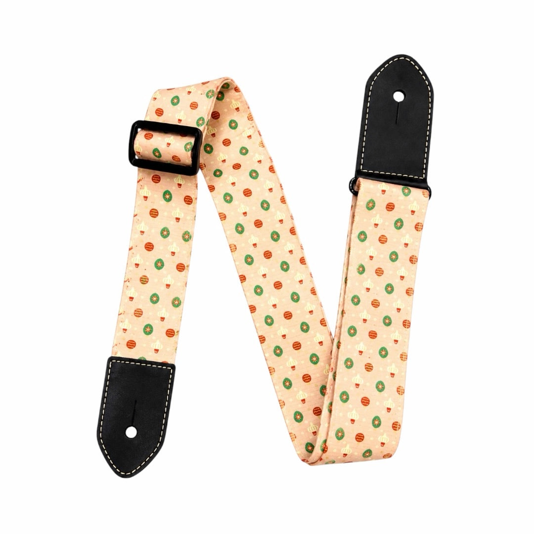 AM Guitar Strap - Christmas Edition Ornament Print