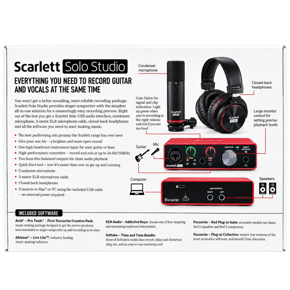 Focusrite Scarlett Solo (3RD GEN) Studio Pack