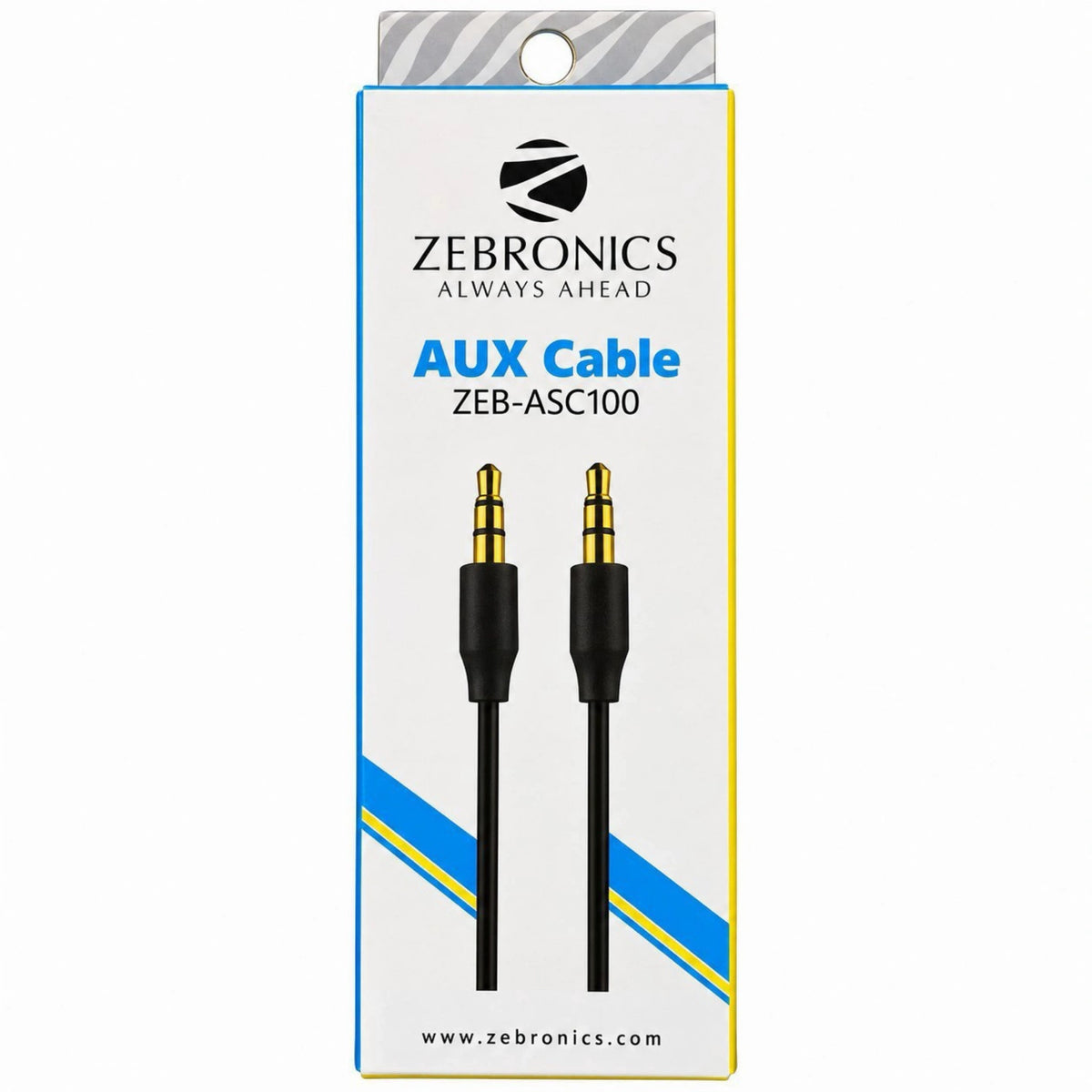 Zebronics ZEB-ASC100 AUX Cable - 3.5mm TRS Male to 3.5mm TRS Male
