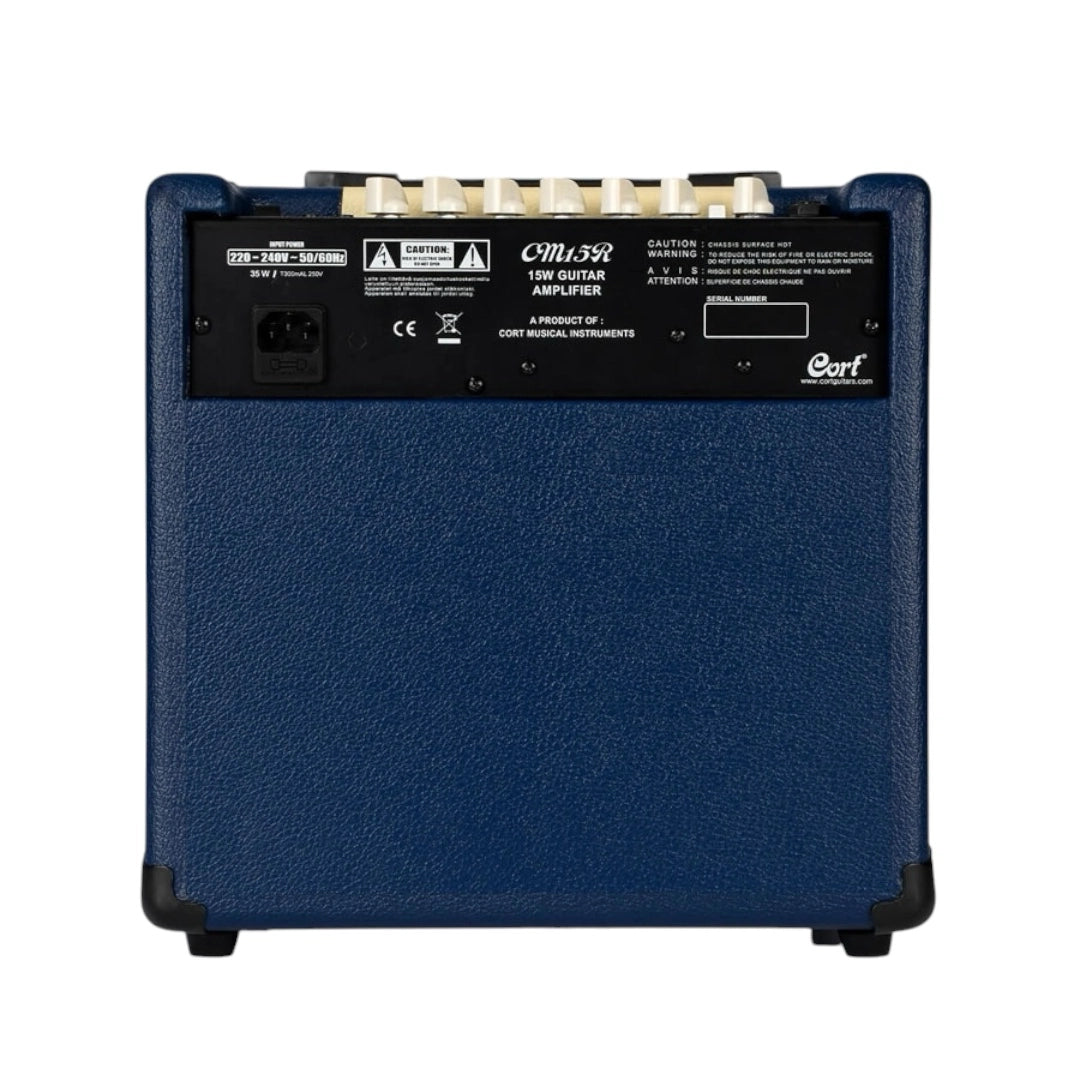 Cort CM15R-DB Electric Amplifier - 15-Watts Dark Blue