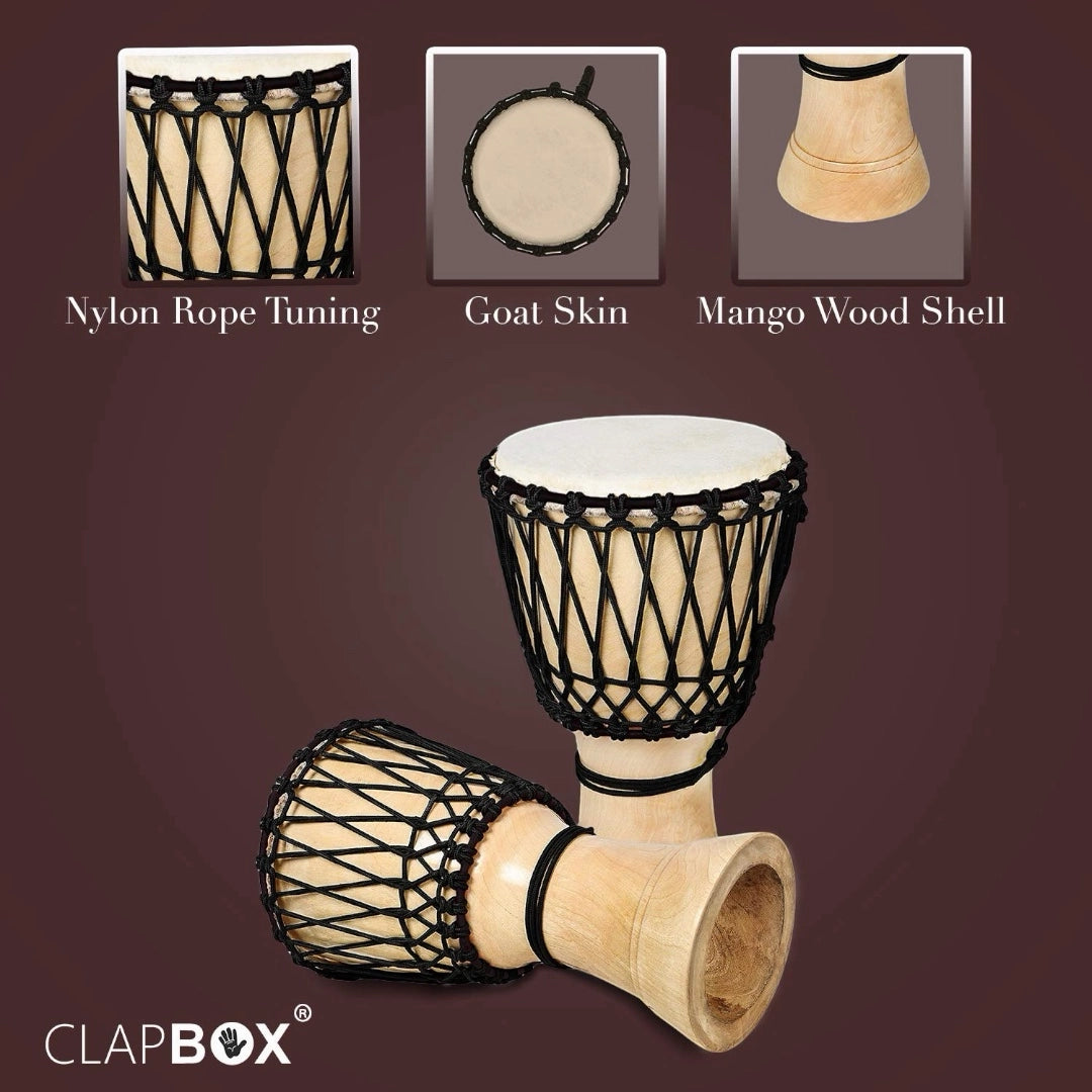 Clapbox Djembe - Natural 8"