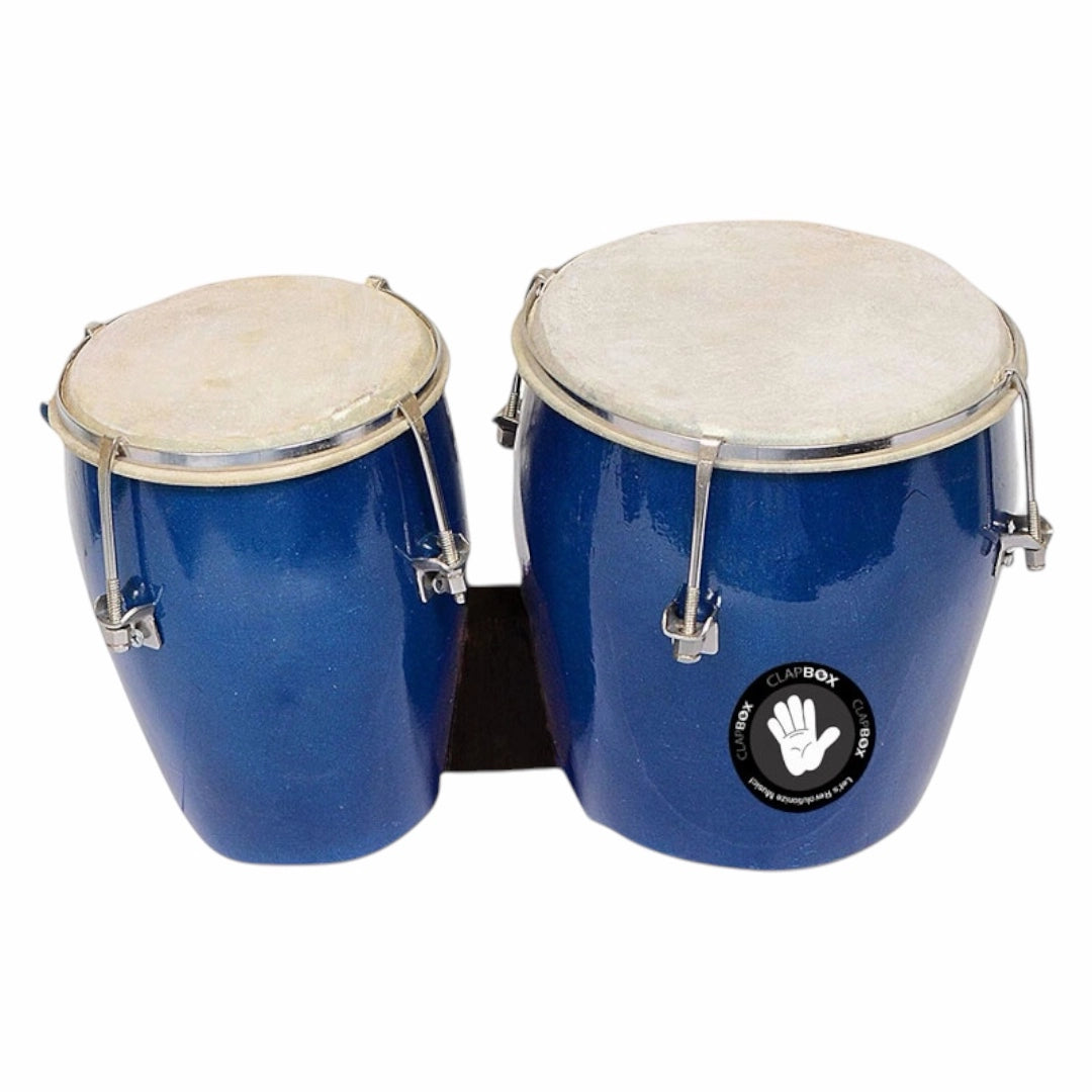 Clapbox Bongo - Blue Goat Skin