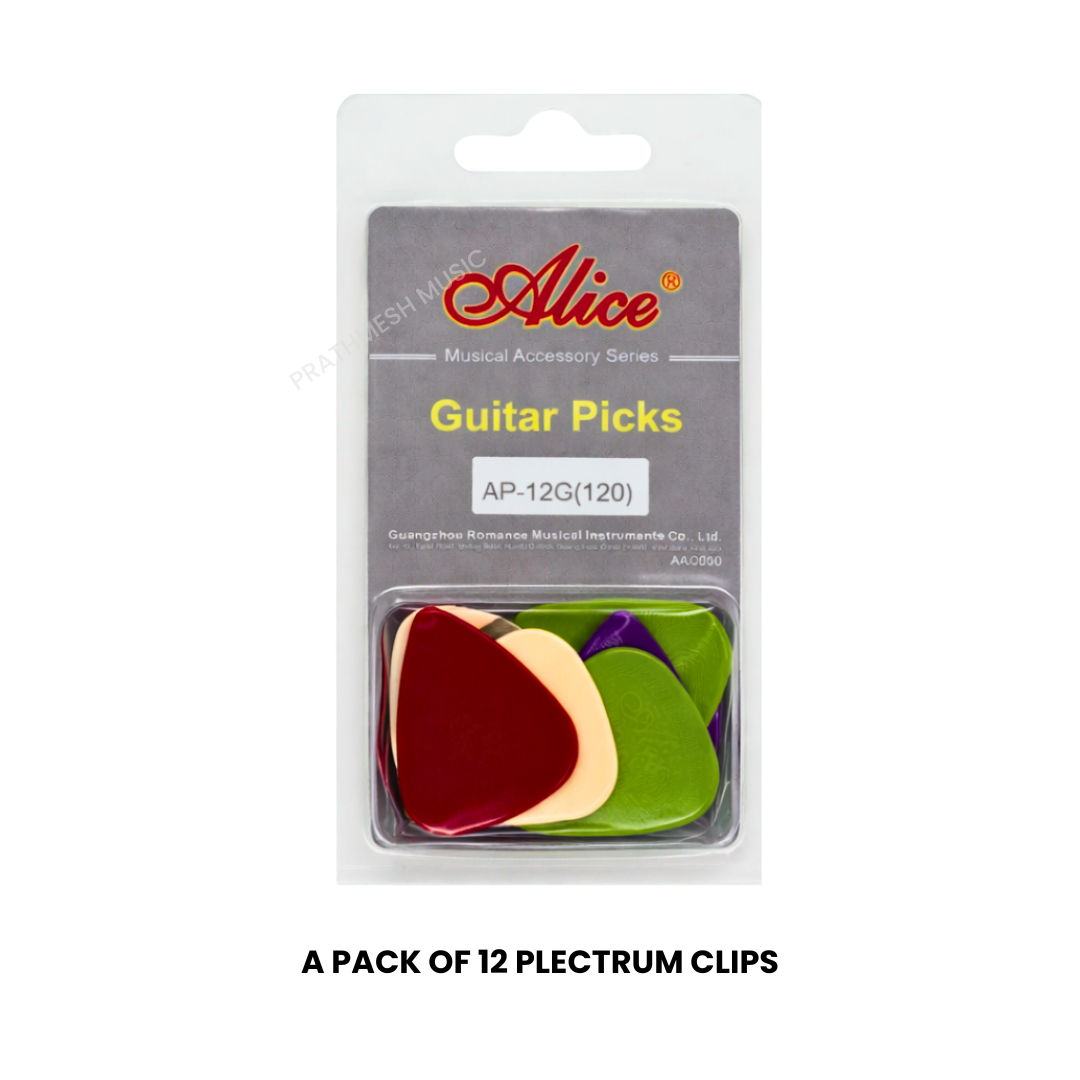 Alice AP-12G Nylon Guitar Picks – 1.20 mm (12 pcs)