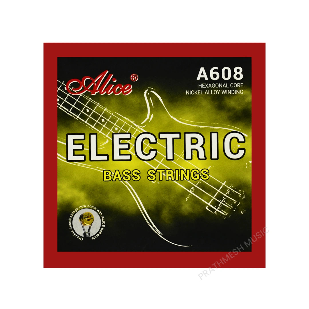 Alice A608 Electric Bass Guitar Strings - .045-.105