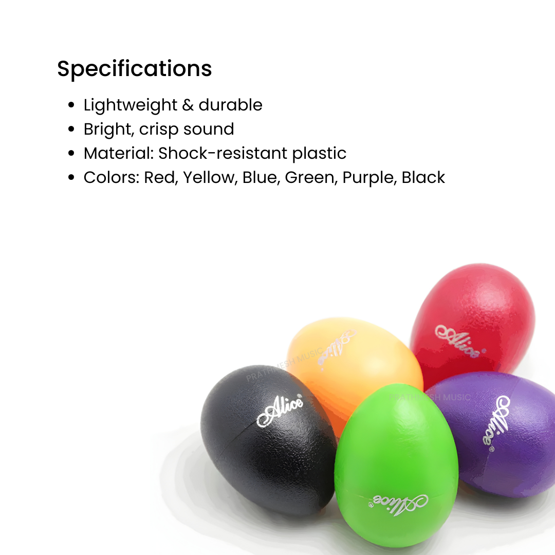 Alice A041SE-G Egg Shakers – Assorted