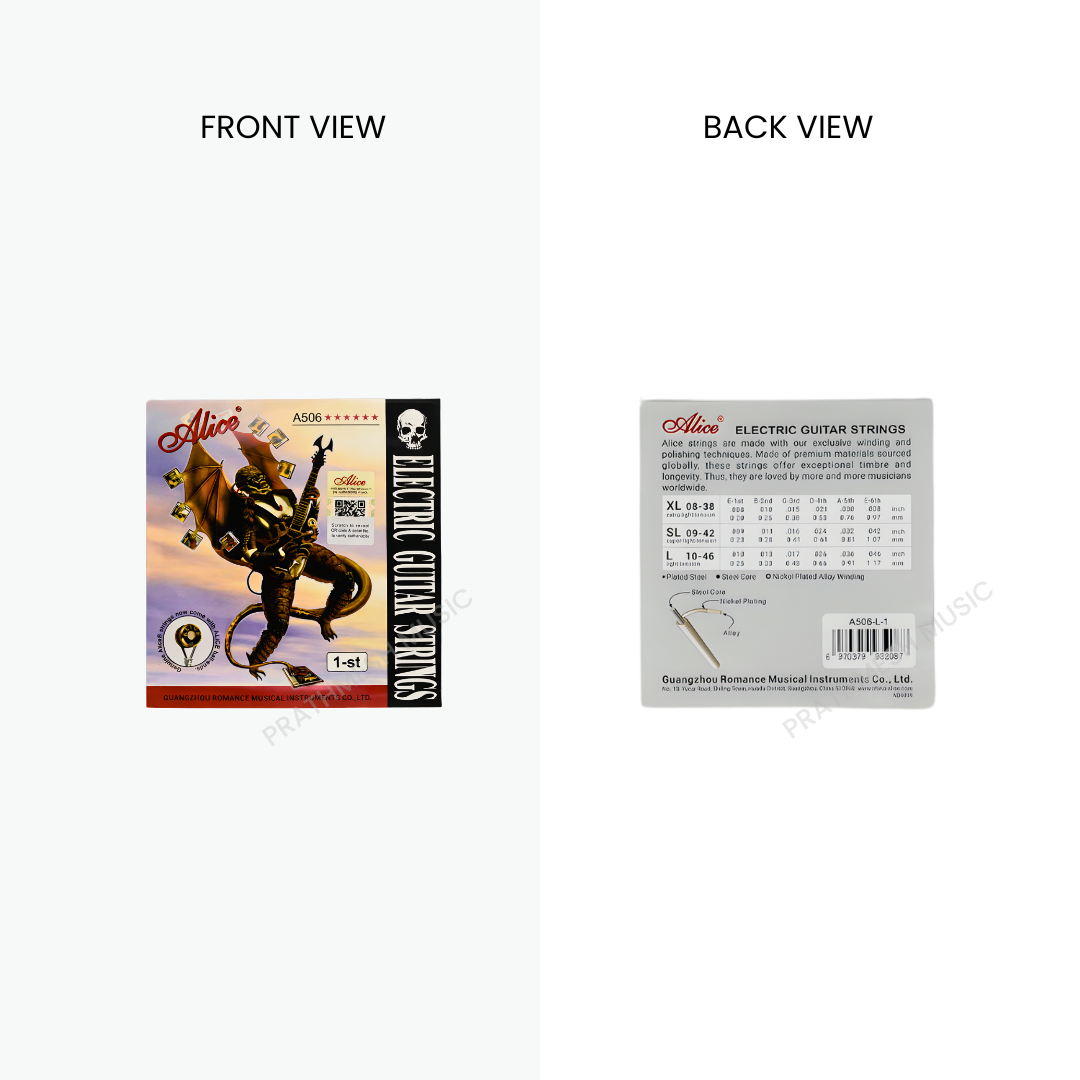 Alice A506L-1 (1st String) HIGH-E Electric Guitar Strings