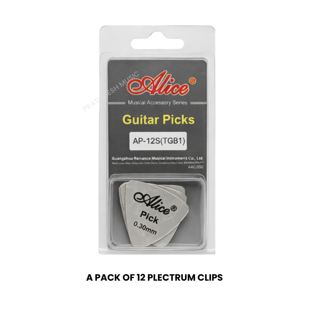 Alice AP-12S Steel Guitar Picks – TGB1 (12 pcs)