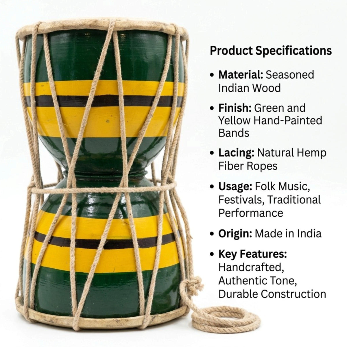 NM 12 Inch Wooden Damroo