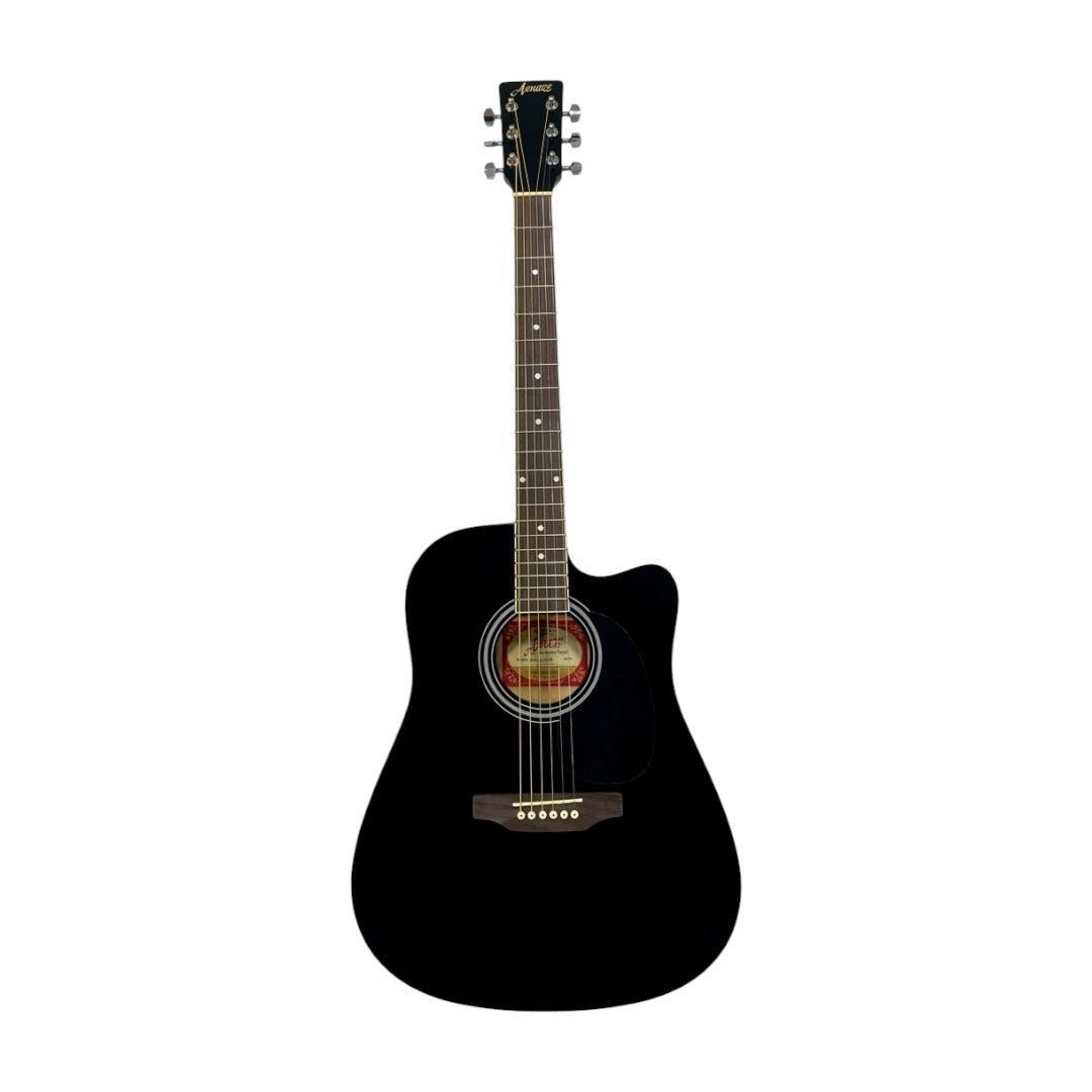 Amaze AW41C201-BK Acoustic Guitar - Black