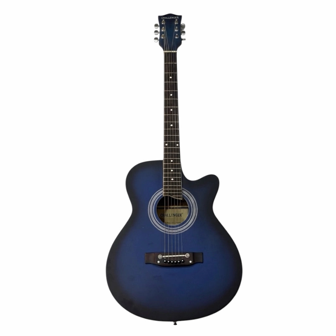 Challenger Apollo-39 Electro-Acoustic Guitar – Midnight Blue Burst Gloss