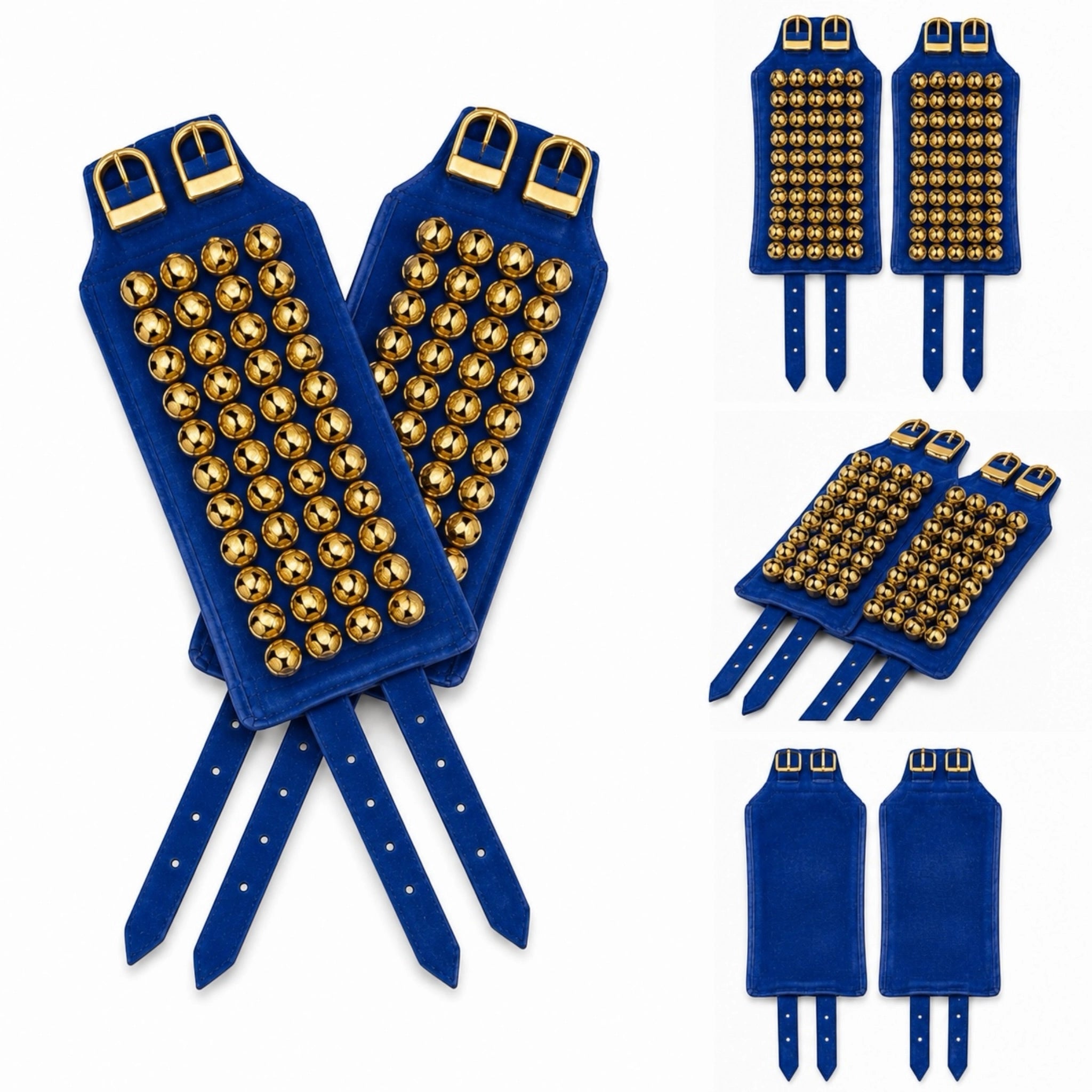 SK Machine Velvet 4-Line Ghungroo - Blue
