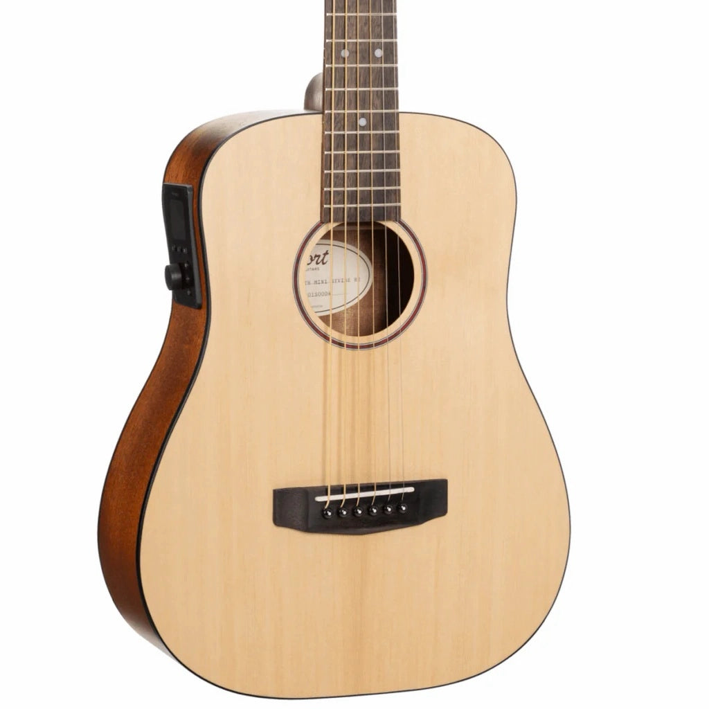 Cort Earth-Mini-E-OP Electro-Acoustic Guitar - Adirondack Open Pore