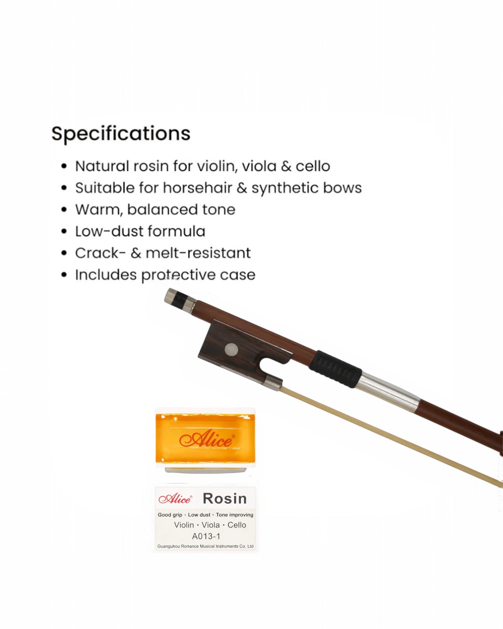 Alice A013-1 Rosin Violin / Viola / Cello