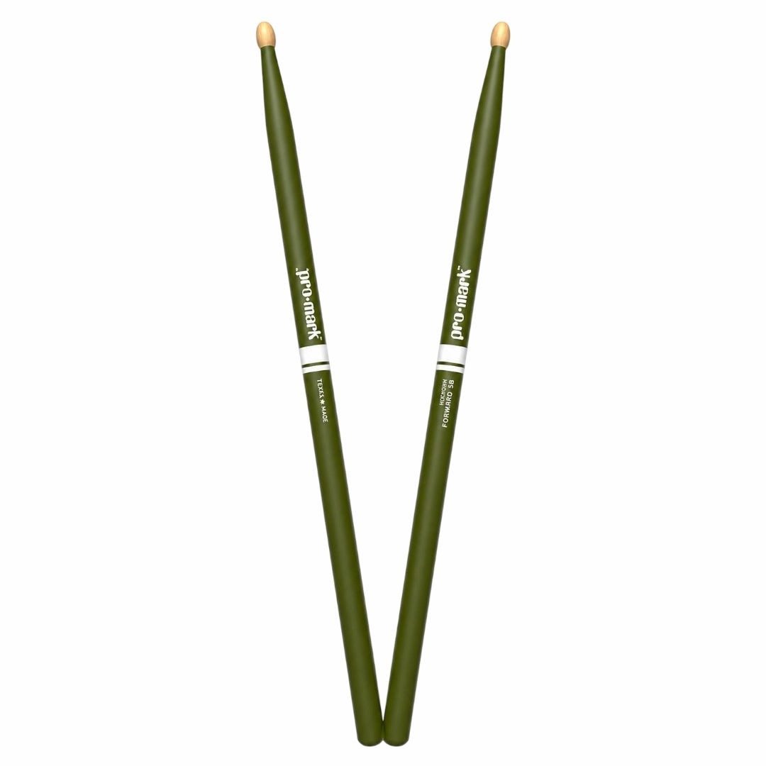 Promark TX5BW Drumsticks - Green