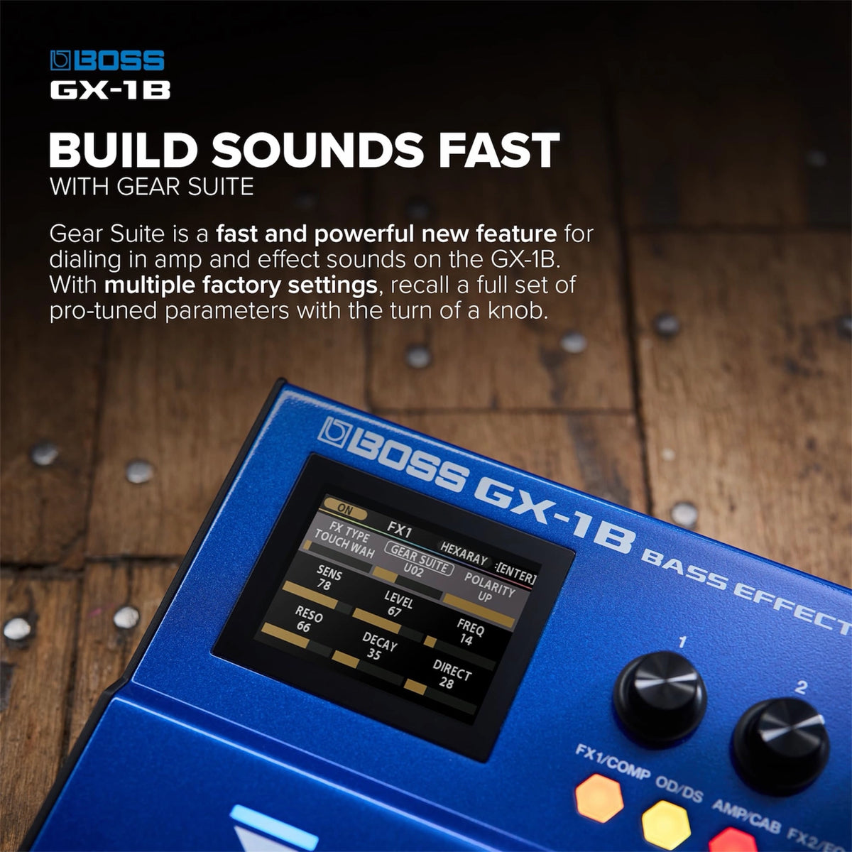 Boss GX-1B Bass Effects Processor Pedal